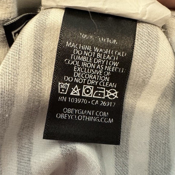 Obey‎ Women Zebra Jacket Slacker Chore Coat Animal Print Small Streetwear Grunge - Picture 7 of 8